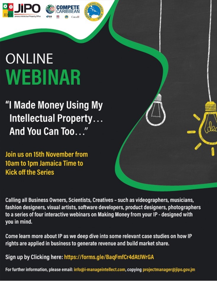 Online Webinar I made money using my Intellectual Property