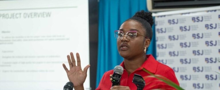 Tafara Smith, Focal Point for the Bureau of Standards Jamaica, while presenting the project status update on hot peppers in Jamaica at the Hand Over Ceremony themed ‘Improving the Phytosanitary, Food Safety and Market Access Opportunities and the Hot Pepper Value Chain Project’ at the Bureau of Standards on Monday, July 28, 2025.