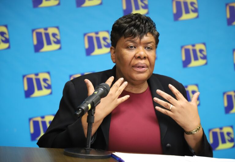 Photo: Chief Executive Officer of the Consumer Affairs Commission (CAC), Dolsie Allen, provides an update on the agency’s performance for fiscal year 2025/26 during a Jamaica Information Service (JIS) 'Think Tank' on Wednesday (March 4).