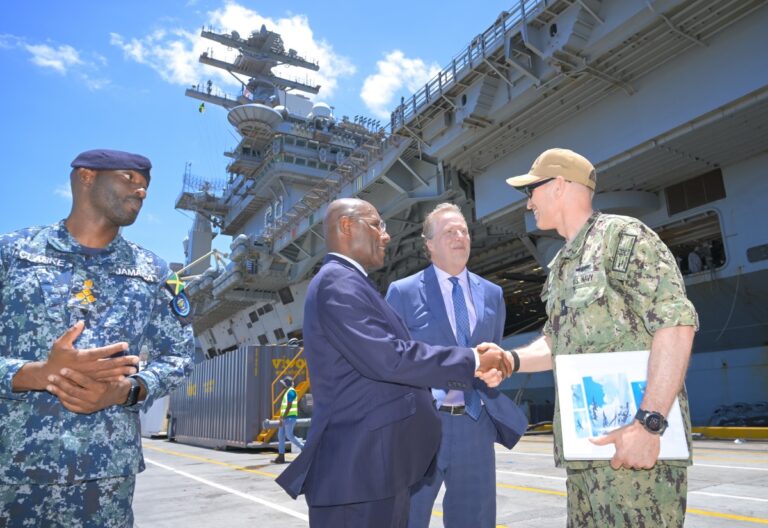 Visit of USS NIMITZ a Symbol of Friendship Between Jamaica, US